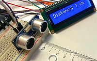 Distanzmessung mit einem Arduino-Mikrocontroller und Ultraschallsensoren