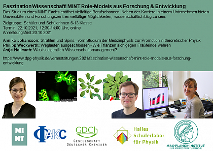 Fasznimation Wissenschaft - Informationen zum Online-Event am 22. 10. 2021 um 12:30 Uhr.