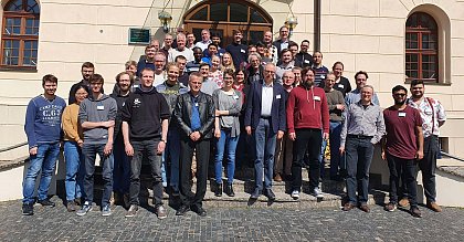 SFB-members and guests during the retreat at Leucorea in Wittenberg on April 21, 2023. 