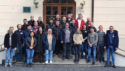 iRTG-members and alumni during the retreat at Leucorea in Wittenberg on April 19, 2023.